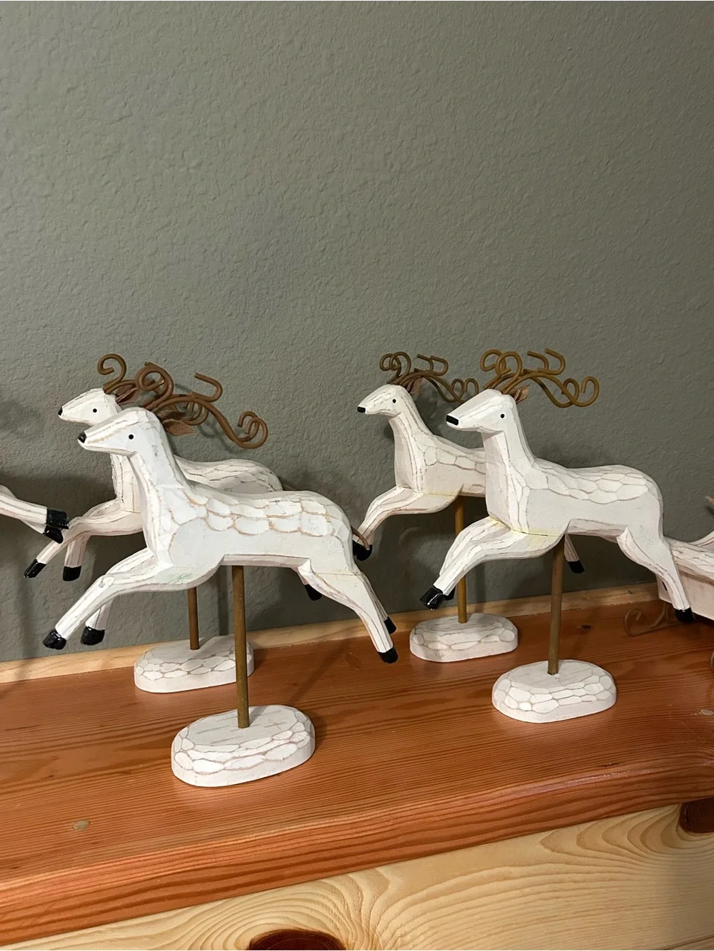 🎄 Vintage Pier 1 Imports Christmas Reindeer & Sleigh Collection 🎄